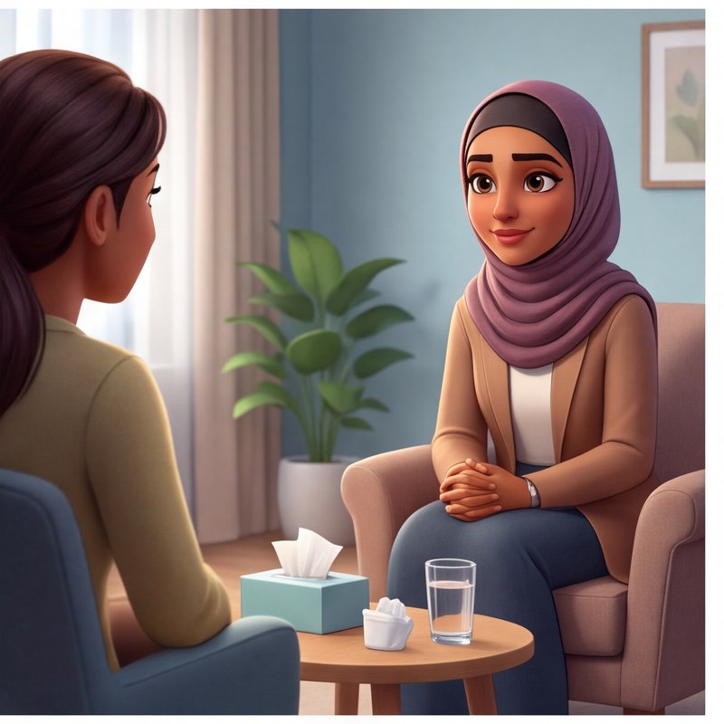 A counsellor at work
