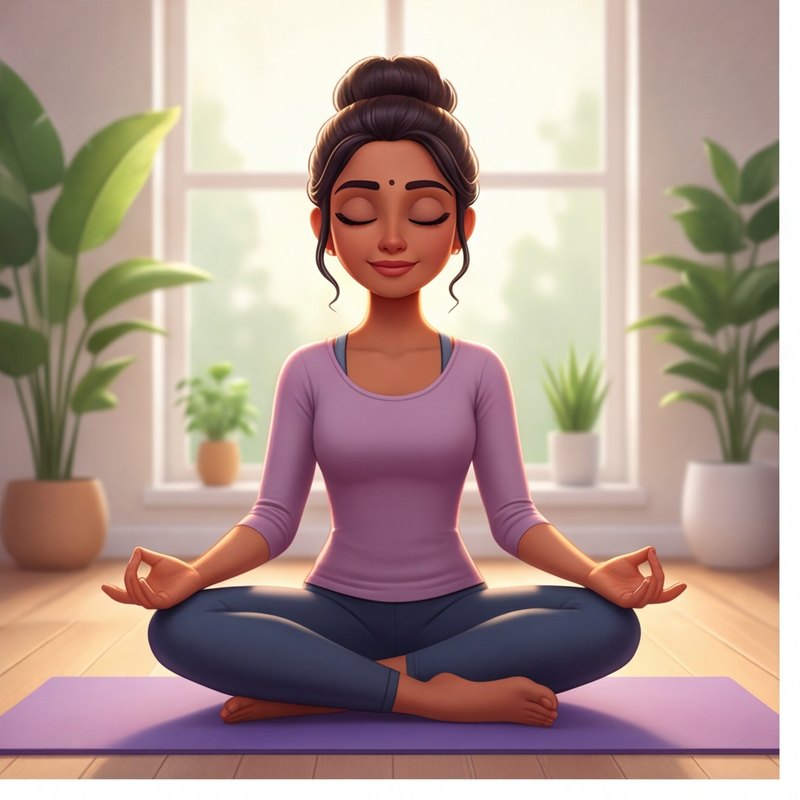 A yoga at work